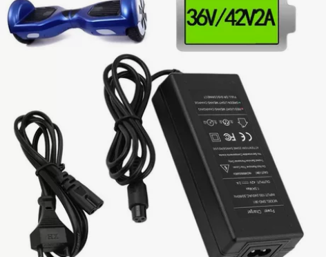 双轮电动平衡车36v电源适配三孔插头42V...