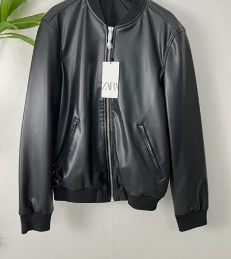 ZARA全新正品 秋冬男士夹克外套皮棒球夹...