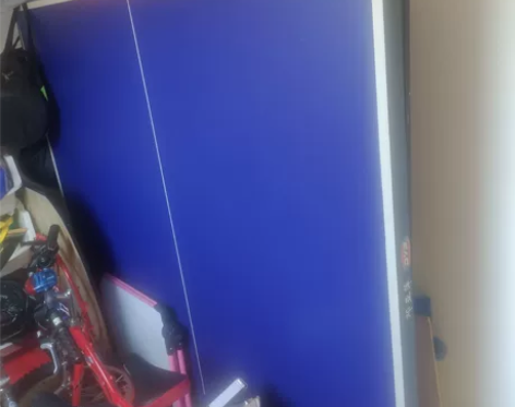 乒乓球桌标准大小，品牌:邓亚萍，可折叠，带...