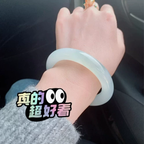高冰晴水缅甸天然翡翠手镯保a女款 高冰晴水...