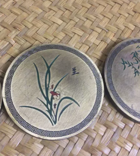 茶盏托纯黄铜制品一套 收藏品，高雅大方，优...