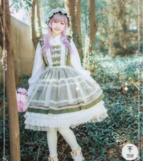 国牌 AA 冬青园系列jsk 若草色,尺码...