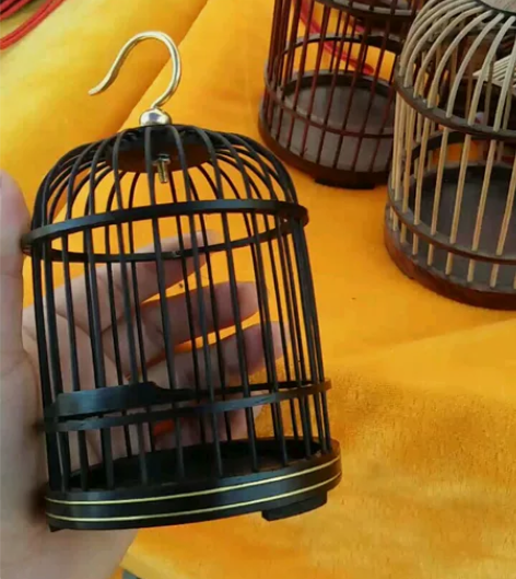 批发紫光檀手工红木蝈蝈笼子 直径8厘米左右...