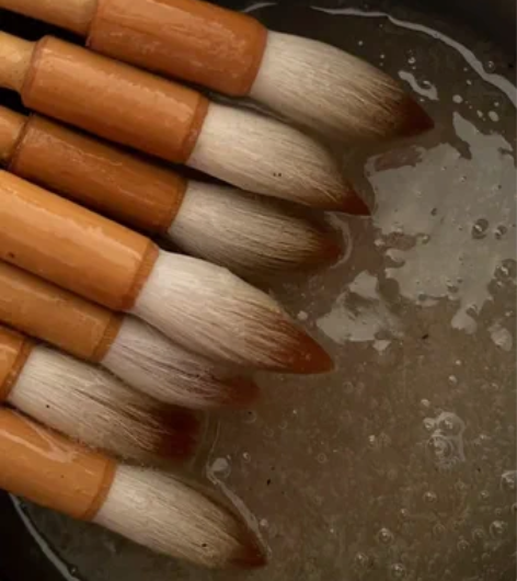 兼毫毛笔 自家作坊古法纯手工制作的毛笔均是...