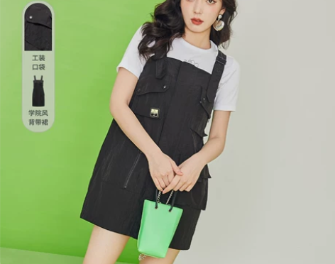 【狂欢价】Z11女装2021夏新款宽松工装...