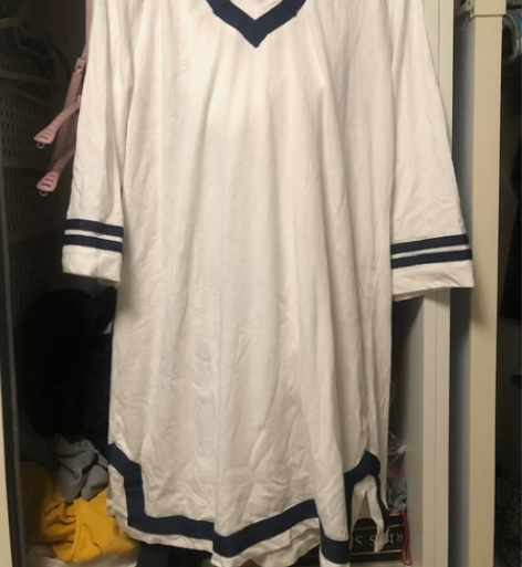 【10元不包邮】100%纯棉，学生裙，白色...