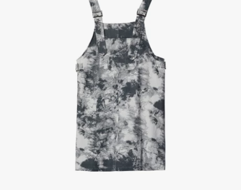 减龄学生无袖扎染背带裙女装裙子夏季2020...