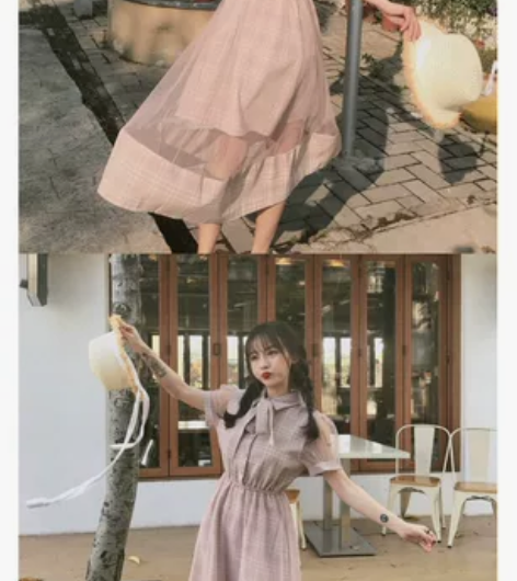 仙气长裙森女系学生裙仙女裙子超仙森系法式连...