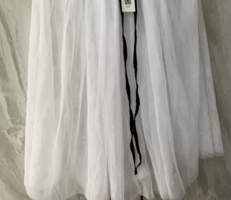 网纱半身长裙大裙摆显瘦A字裙遮胯舞蹈纱裙中...