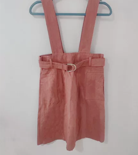 背带裙女秋冬新款高腰收腰半身裙纯色过膝A字...