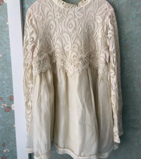 韩系杏色娃娃裙公主裙蓬蓬裙 均码 不挑体型...