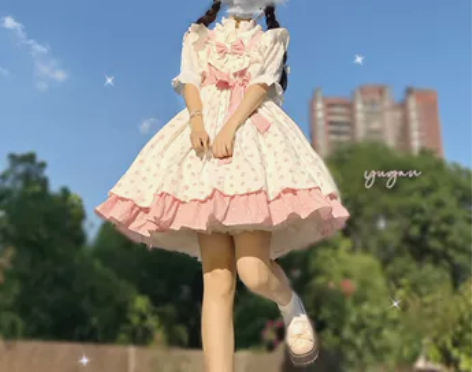 喵爪芙芙二团甜美可爱花苞裙【8.04_8....