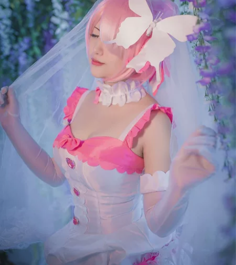【出】初兽猫现货拉姆蕾姆婚纱花嫁婚纱cos...