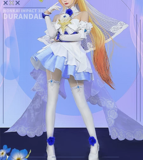 初兽猫  崩坏3崩3cos服装女幽兰黛尔c...