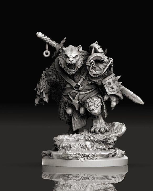 【3D打印数据stl文件】猛虎战士 第三方...