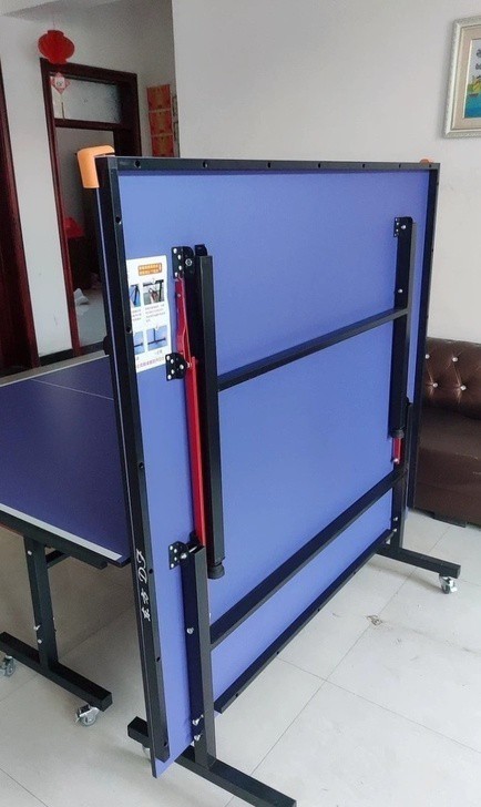 可折叠国标尺寸！全新乒乓球桌球台成人室内标...