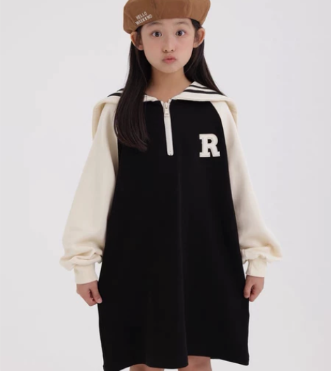 peach桃可多 黑色X白色休闲运动风卫衣...