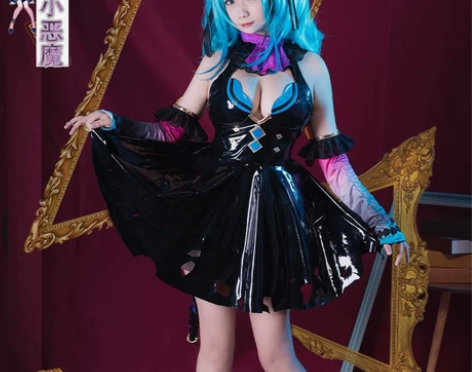 初音未来cos服 初音小恶魔miku可爱c...
