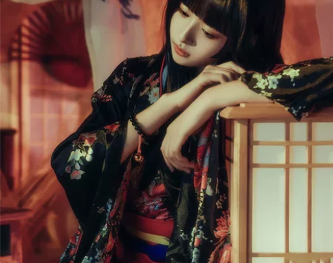 ?地狱少女宵伽cos服阎魔爱小爱原版振袖和...