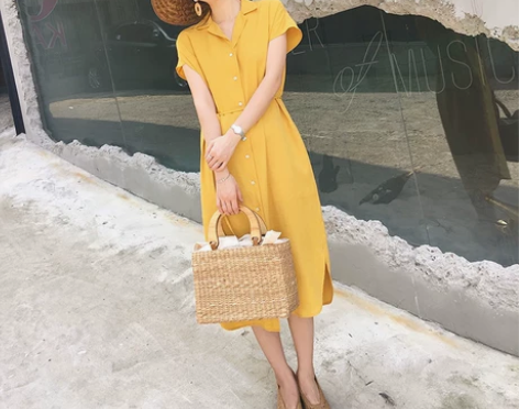 MALI/2018夏季新款气质冷淡风宽松系...