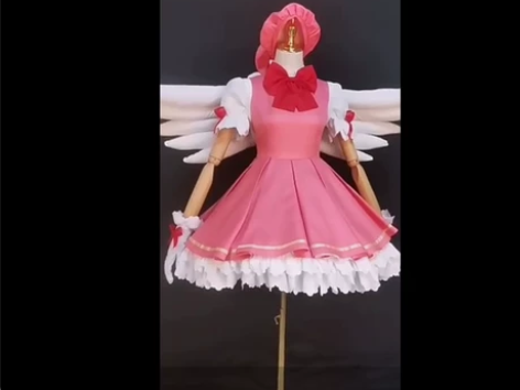 全新百变小樱cos服小樱红白战斗服cosp...