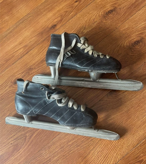 老黑龙刀 冰鞋 二手老兵鞋 真皮冰鞋 号码...