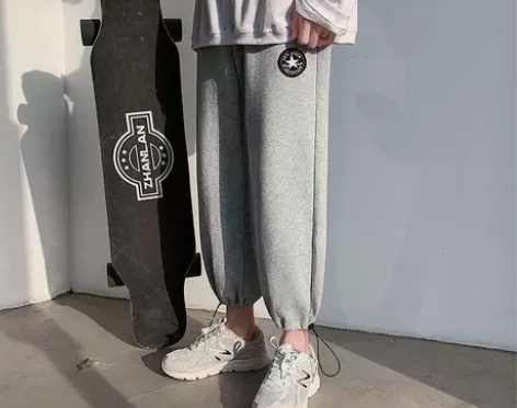 秋冬季男装长裤子运动裤韩版潮流宽松休闲裤学...