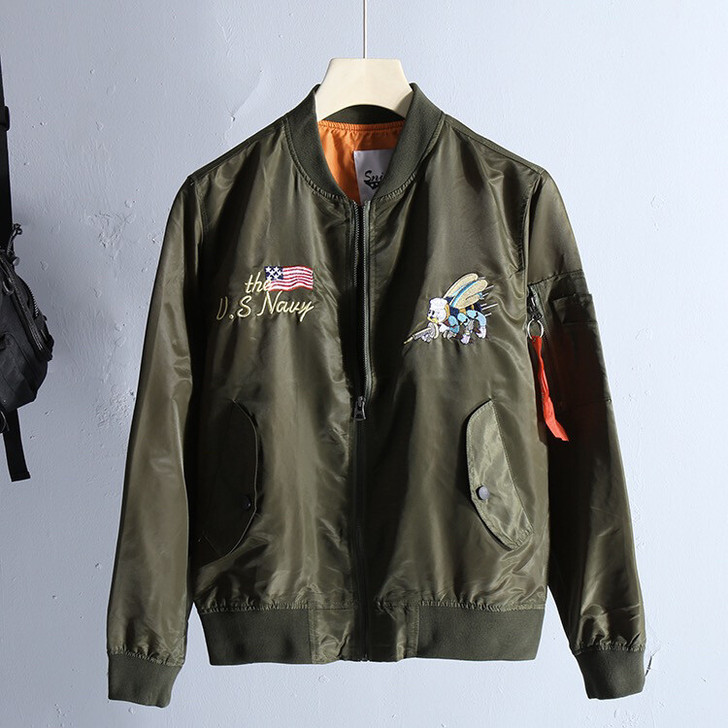 冬季太空飞行员棉服棒球夹克  M码 9成新