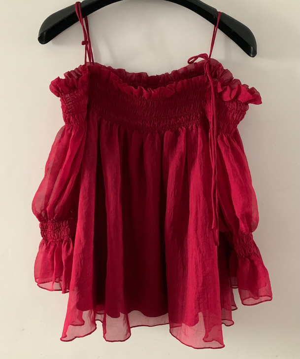 nice club雪纺衫,专柜购入, 全新