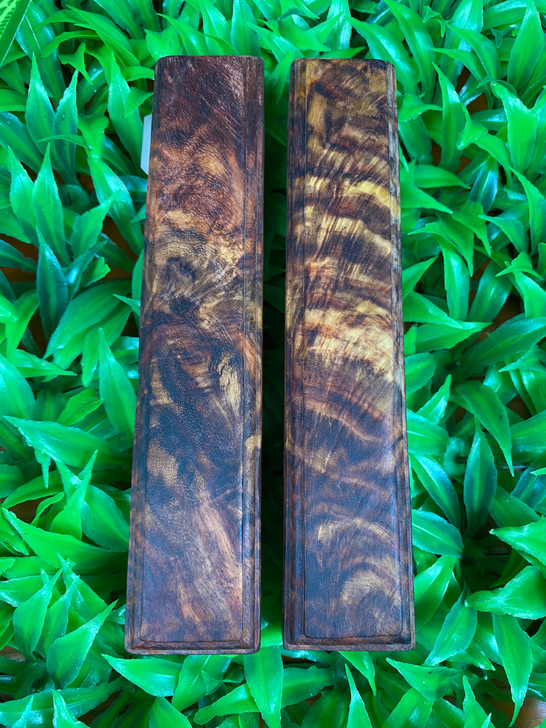 非洲紫檀梦幻羽毛纹镇尺，尺寸如果