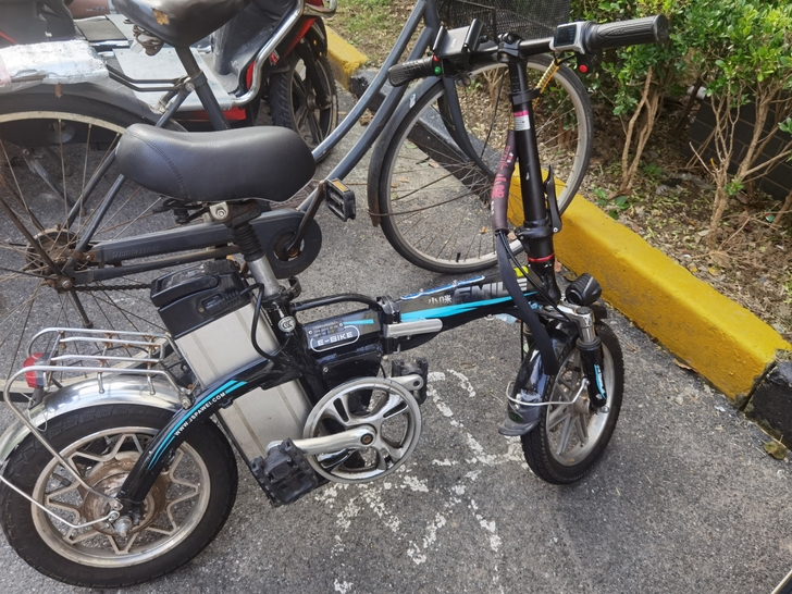 折叠电瓶车，可折叠放后备箱，25A电瓶，4...