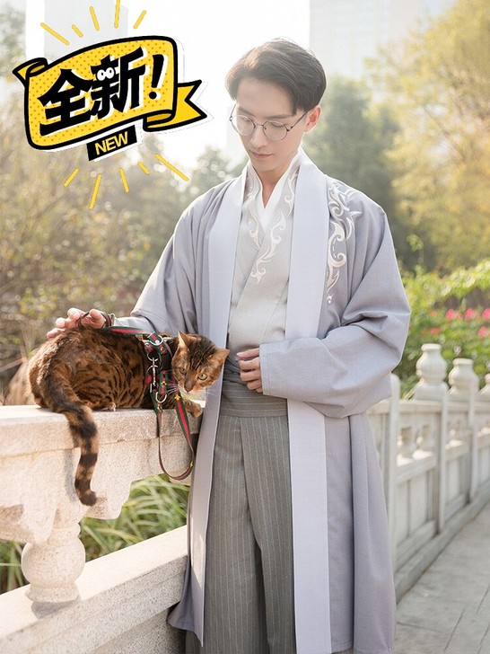 重回汉唐【国风美少年赞助】云淮汉服男装对襟...