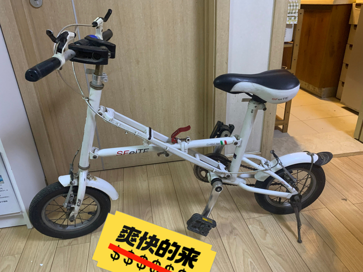 圣飞特可折叠自行车,大人小朋友都可以骑,方...