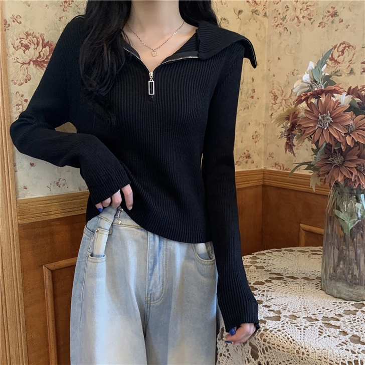 大码女装毛衣宽松慵懒风秋冬针织衫洋气上衣学...