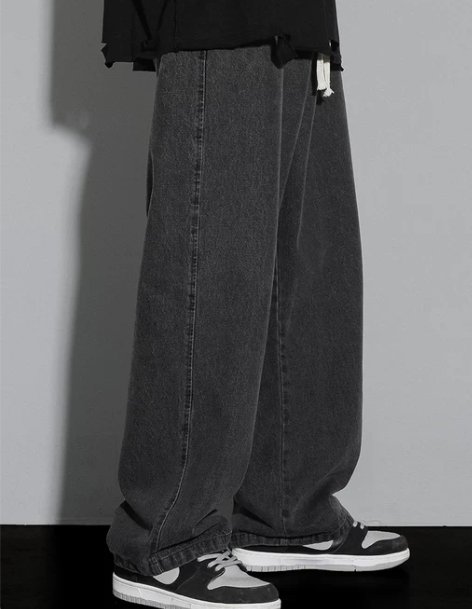 阔腿牛仔裤 阔腿牛仔裤薄款男士秋冬季新款加...