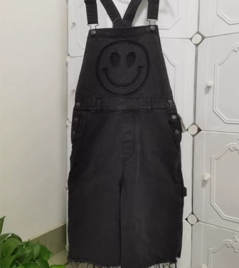 牛仔背带裤女2022新款时尚宽松休闲减龄阔...