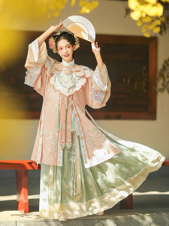 【狂欢价】汉尚华莲梦回梨园云肩汉服女配饰重...