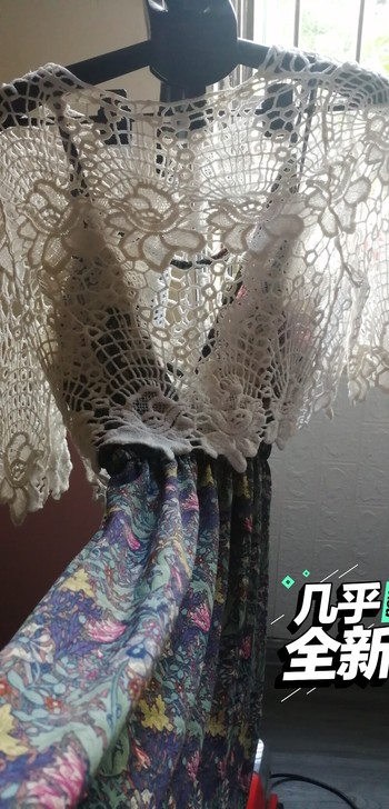 简易生活【宝妈清衣柜】夏季钩花缕空短款套头...