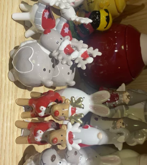 非常可可爱爱的摆件，小兔，小鹿，小猫头鹰，...