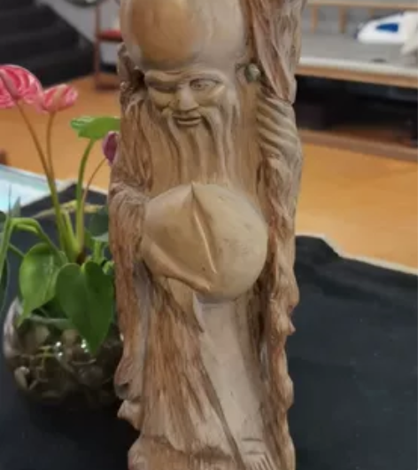 福州传统木雕  80年代黄杨木雕寿星   ...