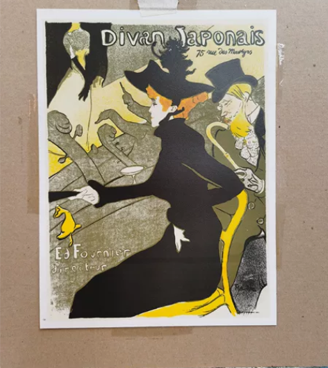 亨利 劳特累克 古董 石版画 版画 实物图...