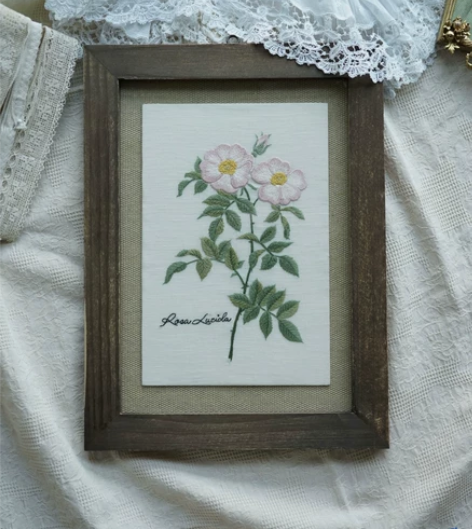 铃兰、三色堇,蔷薇刺绣 花草刺绣田园风格刺...