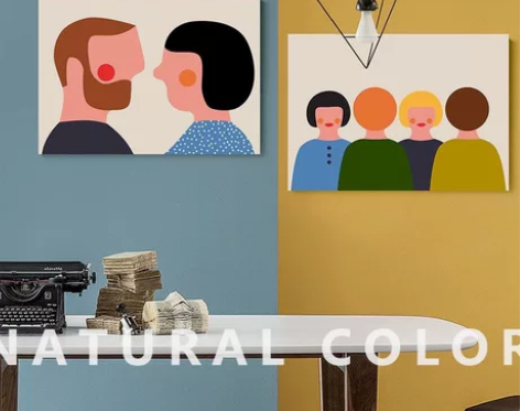 【真的很好看】北欧装饰画摆画卡通人物壁画i...