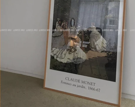 茉莉花园 ins风墙上床头沙发背景海报花店...