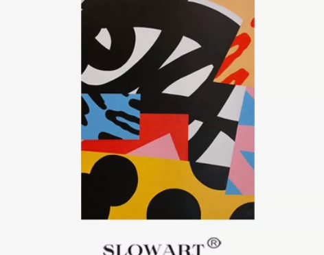 蒙德里安北欧现代抽象挂画背景墙落地画客厅巨...