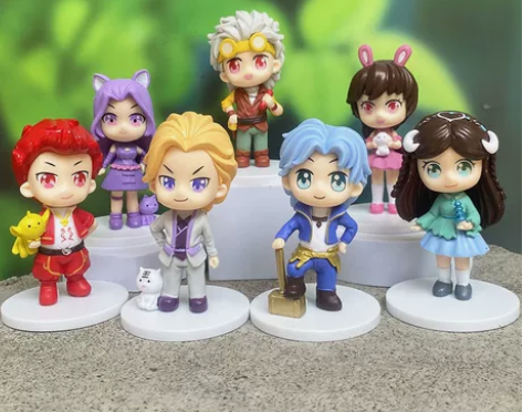 斗罗大陆Q版盲盒手办蛋糕装饰公仔动漫周边卡...