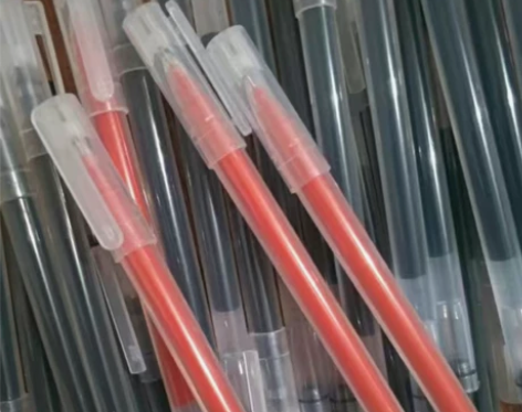 【全新】大容量巨能写一次性中性笔红笔蓝笔黑...