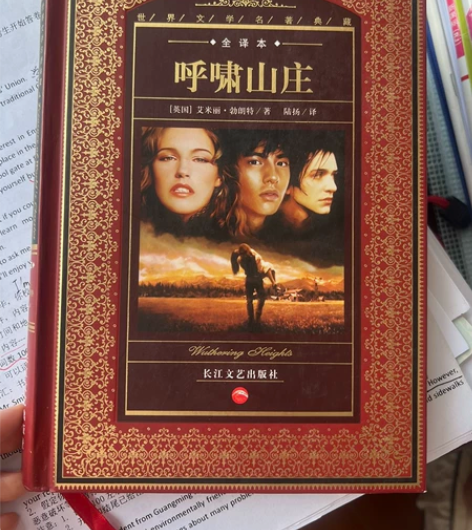 呼啸山庄，文学名著典藏 全新的。封皮经典版...