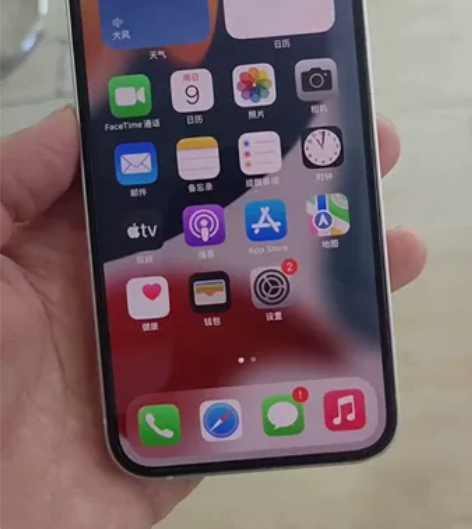 苹果12国行256白色256G内存。无拆无...
