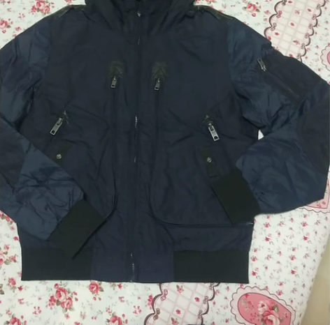 selected男士连帽羽绒服,全新未穿过...